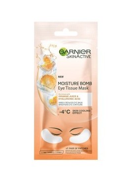 Skin Active Moisture Bomb Eye Tissue Mask With Orange Juice