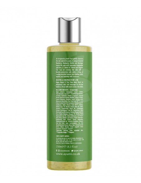 Ayumi Naturals Neem And Tea Tree Body Wash