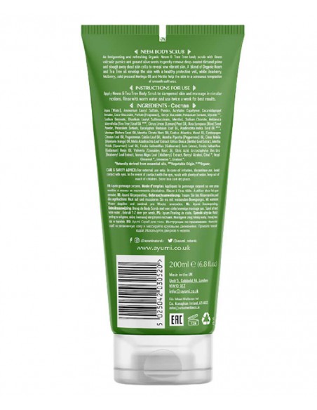 Ayumi Naturals Neem And Tea Tree Body Scrub Ayumi Naturals Neem And Tea Tree Body Scrub