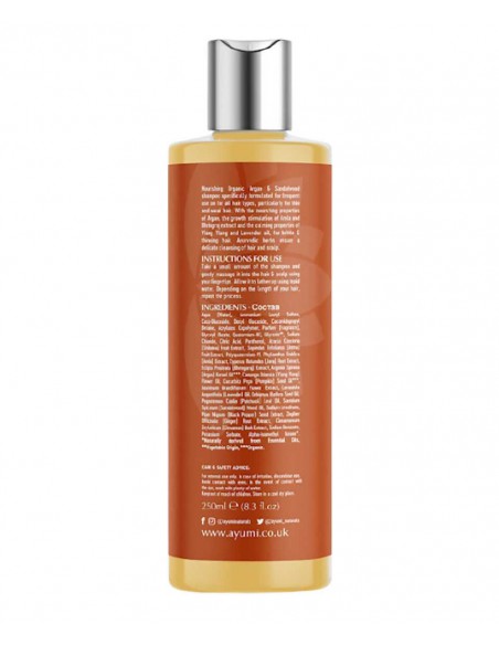 Ayumi Natural Sandalwood And Argan Shampoo Ayumi Natural Sandalwood And Argan Shampoo