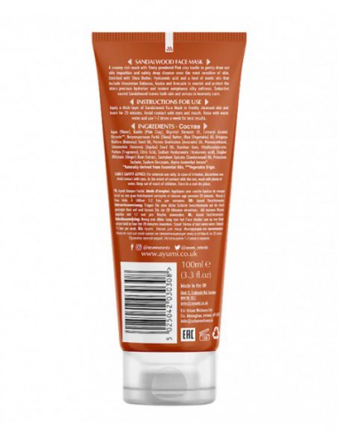 Ayumi Naturals Sandalwood And Pink Clay Face Mask