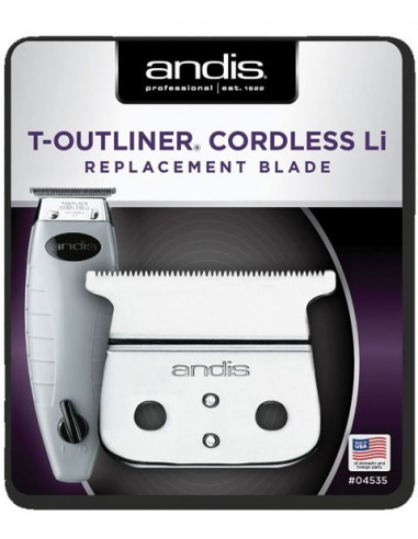 Andis T Outliner Cordless Li Replacement Blade 04535 Andis T Outliner Cordless Li Replacement Blade 04535