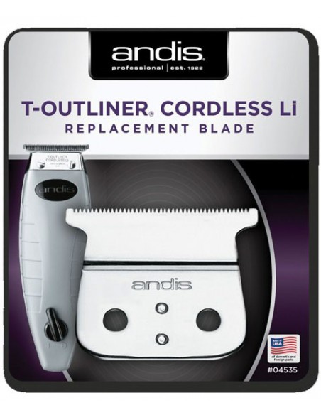 Andis T Outliner Cordless Li Replacement Blade 04535 Andis T Outliner Cordless Li Replacement Blade 04535