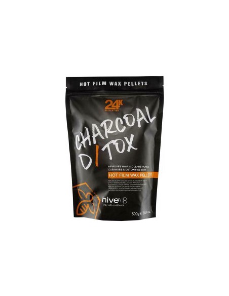 24K Collection Charcoal D Tox Hot Film Wax Pellets