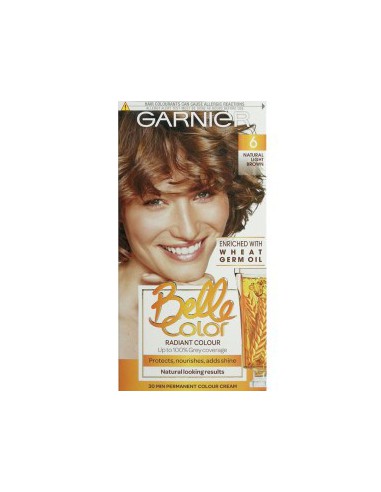 GarnierBelle Color Creme Permanent 6 Natural Light Brown GarnierBelle Color Creme Permanent 6 Natural Light Brown