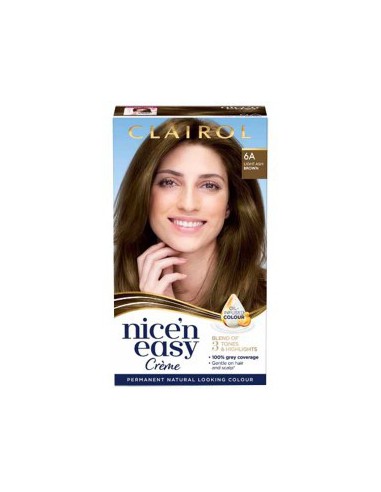 Clairol Nice N Easy Permanent Colors 6A Natural Light Ash Brown Clairol Nice N Easy Permanent Colors 6A Natural Light Ash Brown