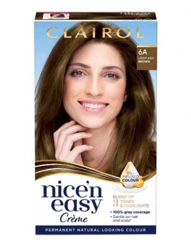 Clairol Nice N Easy Permanent Colors 6A Natural Light Ash Brown Clairol Nice N Easy Permanent Colors 6A Natural Light Ash Brown