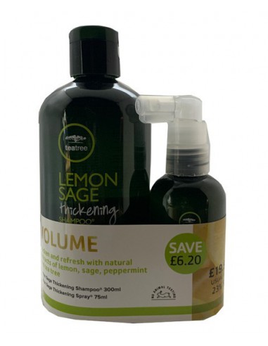 Lemon Sage Volume Thickening Shampoo And Thickening Spray Lemon Sage Volume Thickening Shampoo And Thickening Spray