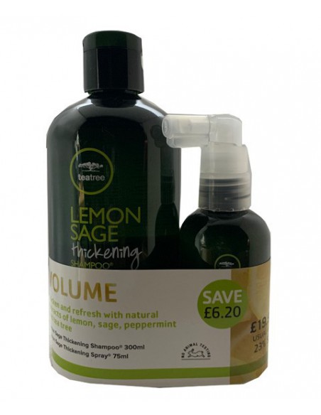 Lemon Sage Volume Thickening Shampoo And Thickening Spray Lemon Sage Volume Thickening Shampoo And Thickening Spray