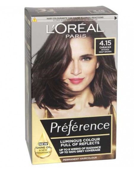 Preference Infinia Permanent Color 4.15 Caracas Iced Chocolate Preference Infinia Permanent Color 4.15 Caracas Iced Chocolate