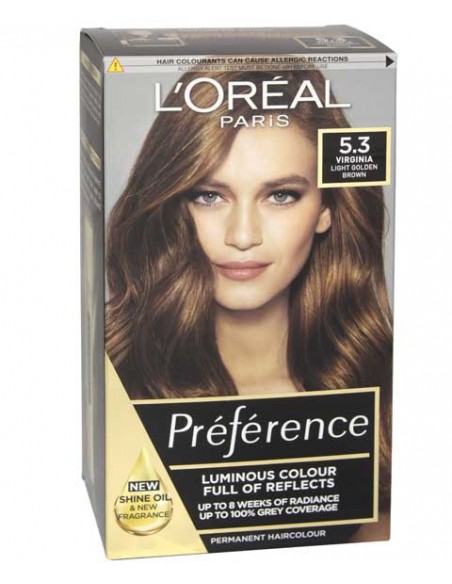 Preference Infinia Permanent Color 5.3 Virginia Chestnut Brown Preference Infinia Permanent Color 5.3 Virginia Chestnut Brown