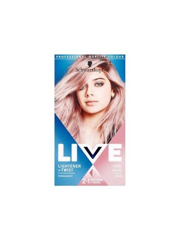 Live Lightener Plus Twist Permanent Colour 104 Cool Lilac Live Lightener Plus Twist Permanent Colour 104 Cool Lilac