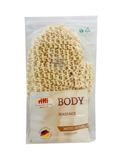 Riffi Hand Made Sisal Body Massage Mitt With Thumb 190