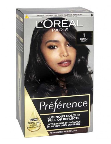Loreal Paris Preference Hair Color 1 Napoli Black