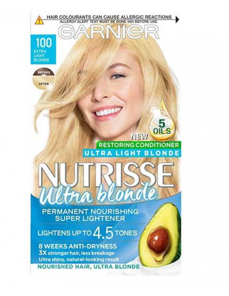 Nutrisse Ultra Permanent Nourishing Hair Colour Camomile 100 Extra Light Blonde Nutrisse Ultra Permanent Nourishing Hair Colour Camomile 100 Extra Light Blonde
