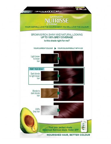 Nutrisse Creme Permanent Nourishing Hair Colour 3.23 Dark Quartz