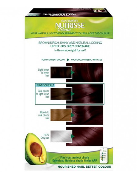 Nutrisse Creme Permanent Nourishing Hair Colour 3.23 Dark Quartz