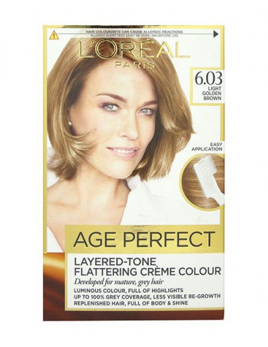 Age Perfect Layered Tone Flattering Creme Colour 6.03 Light Golden Brown Age Perfect Layered Tone Flattering Creme Colour 6.03 Light Golden Brown