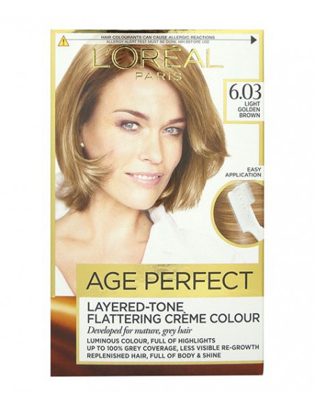 Age Perfect Layered Tone Flattering Creme Colour 6.03 Light Golden Brown Age Perfect Layered Tone Flattering Creme Colour 6.03 Light Golden Brown