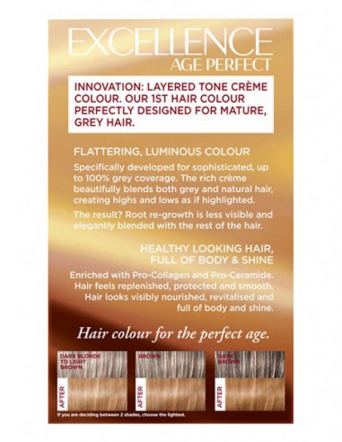 Age Perfect Layered Tone Flattering Creme Colour 6.03 Light Golden Brown Age Perfect Layered Tone Flattering Creme Colour 6.03 Light Golden Brown