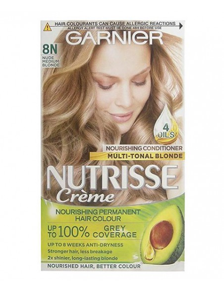 Nutrisse Creme Permanent Nourishing Hair Color 8N Nude Medium Blonde Nutrisse Creme Permanent Nourishing Hair Color 8N Nude Medium Blonde