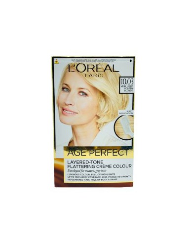 Age Perfect Layered Tone Flattering Creme Colour 10.03 Very Light Golden Blonde Age Perfect Layered Tone Flattering Creme Colour 10.03 Very Light Golden Blonde