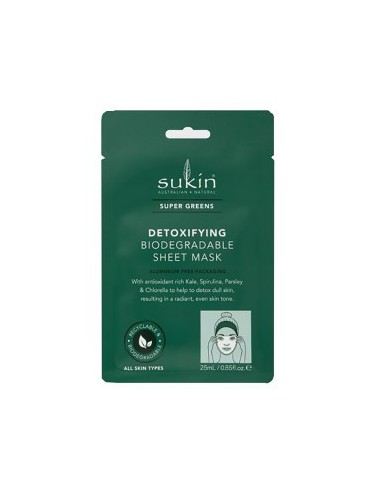 Super Greens Detoxifying Biodegradable Sheet Mask Super Greens Detoxifying Biodegradable Sheet Mask