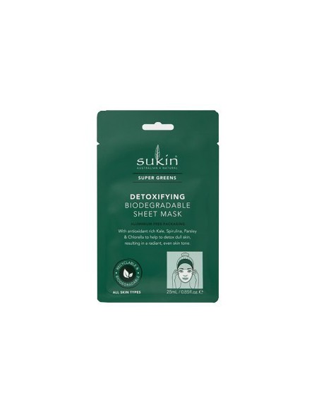 Super Greens Detoxifying Biodegradable Sheet Mask