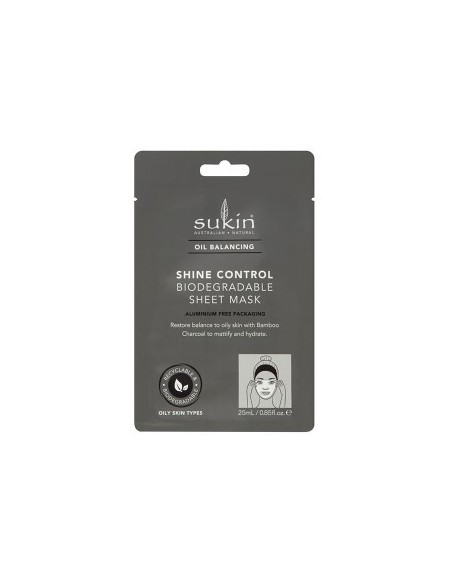 Oil Balancing Shine Control Biodegradable Sheet Mask