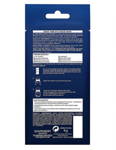 Skin Active Moisture Bomb Night Time Eye Tissue Mask Skin Active Moisture Bomb Night Time Eye Tissue Mask