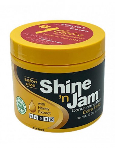 Shine N Jam Conditioning Gel Extra Hold With Honey Extract Shine N Jam Conditioning Gel Extra Hold With Honey Extract