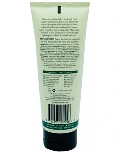 Australian Natural Hand And Nail Cream Lime And Coconut Australian Natural Hand And Nail Cream Lime And Coconut