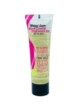 Shine N Jam Black Castor And Flaxseed Oil Styler