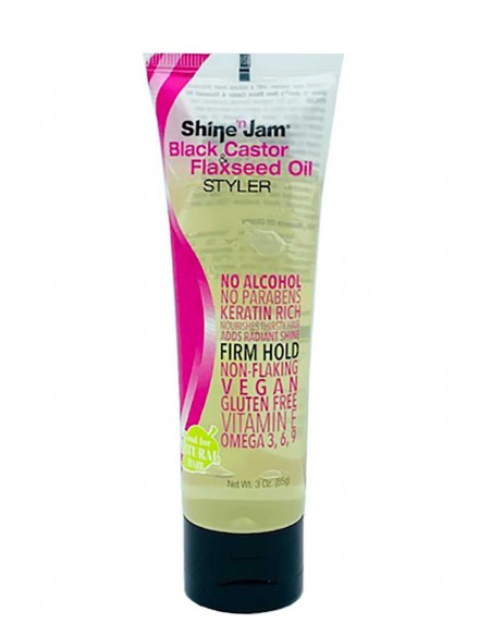 Shine N Jam Black Castor And Flaxseed Oil Styler Shine N Jam Black Castor And Flaxseed Oil Styler