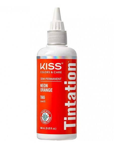 Kiss Colors Tintation Semi Permanent Neon Orange T665 Kiss Colors Tintation Semi Permanent Neon Orange T665