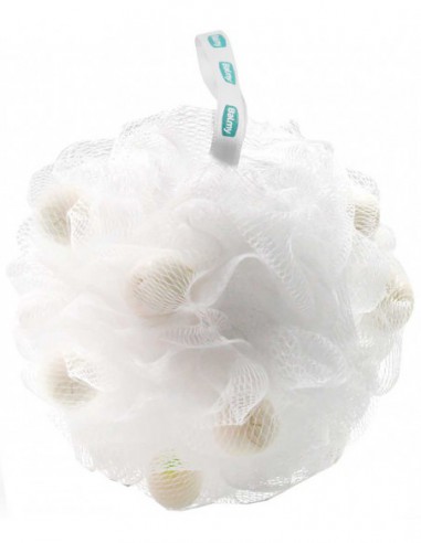 Bath Pouf With White Soap Pieces