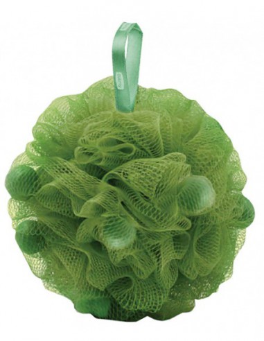 Bath Pouf With Olive Blossom Soap Pieces Bath Pouf With Olive Blossom Soap Pieces