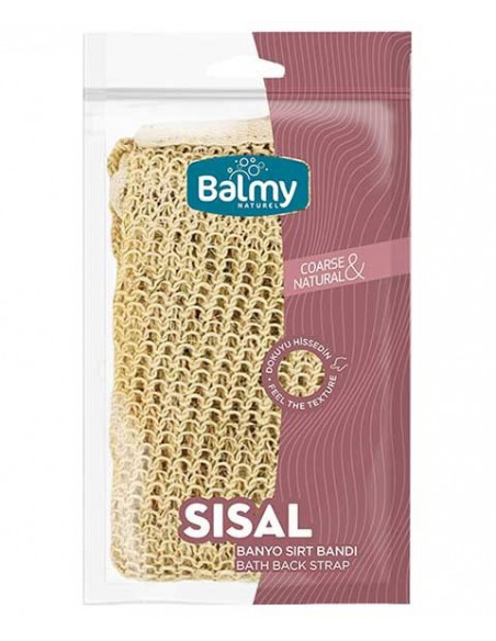 Sisal Coarse And Natural Bath Back Strap
