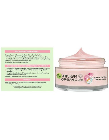 Organic Rosy Glow 3 In 1 Youth Cream