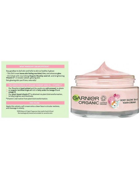 Organic Rosy Glow 3 In 1 Youth Cream