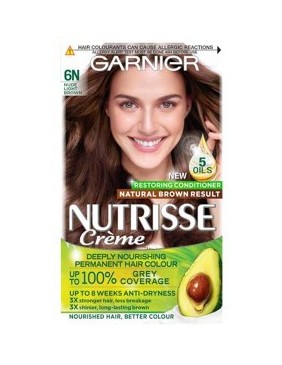 Nutrisse Creme Permanent Nourishing Hair Color 6N Nude Light Brown