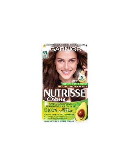 Nutrisse Creme Permanent Nourishing Hair Color 6N Nude Light Brown
