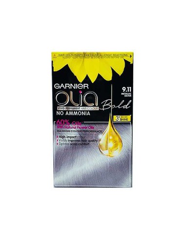 Olia Bold Vivid Permanent Hair Color 9.11 Metallic Silver Olia Bold Vivid Permanent Hair Color 9.11 Metallic Silver