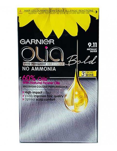 Olia Bold Vivid Permanent Hair Color 9.11 Metallic Silver Olia Bold Vivid Permanent Hair Color 9.11 Metallic Silver