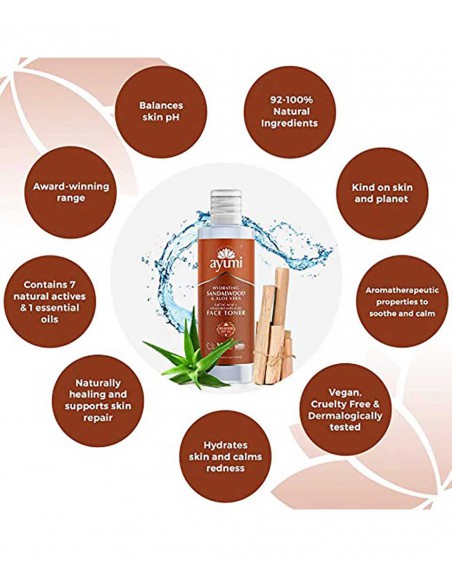 Ayumi Hydrating Sandalwood And Aloe Vera Face Toner Ayumi Hydrating Sandalwood And Aloe Vera Face Toner