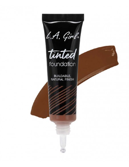 LA Girl Tinted Foundation With Natural Finish GLM767 Walnut LA Girl Tinted Foundation With Natural Finish GLM767 Walnut