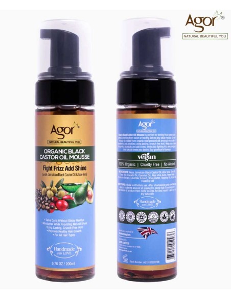 Agor Organic Black Castor Oil Mousse