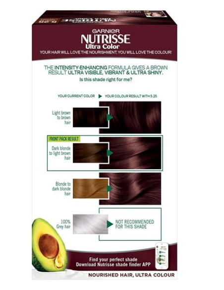 GarnierNutrisse Ultra Permanent Nourishing Hair Colour 5.25 Frosted Chestnut GarnierNutrisse Ultra Permanent Nourishing Hair Colour 5.25 Frosted Chestnut