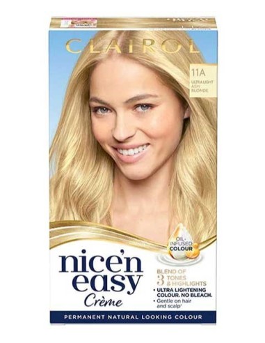 Nice N Easy Creme Permanent Colour 11A Ultra Light Ash Blonde Nice N Easy Creme Permanent Colour 11A Ultra Light Ash Blonde
