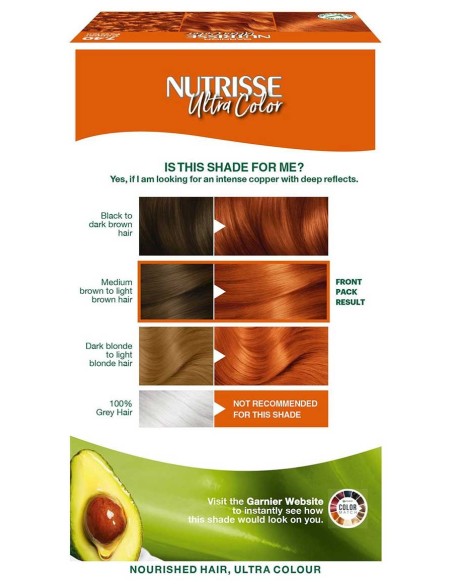 Nutrisse Ultra Color Intense Permanent Color 7.40 Copper Passion